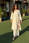 Rozana - Not-So-Basic White Co-Ord Kurta set