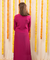 NAZM-  Kasab Embroidered Deep Wine  Ethnic Dress