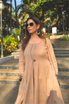 REZAAR- Beige Cowl Dress