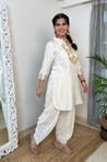 NOORANI-Cream Two Piece Patiala Set