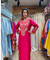 NAZM- Embroidered Hot Pink  Ethnic Dress