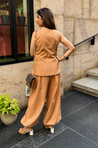 Rozana - Amber Stripe Waistcoat & Balloon Pant Co-Ord Set