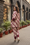 OH MY CO-ORD!! - Maroon Printed Co-ord Set