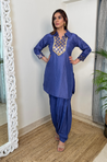 NOORANI-Persian Indigo Two Piece Patiala Set