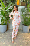 Soft Pink Floral Printed Co-ord set