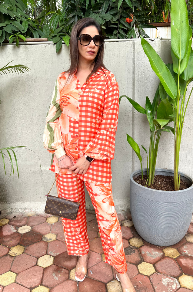 OH MY CO-ORD!!  Vivid Orange  Co-ord Set
