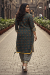 DESI SWAG - Green Printed Co-ord Pathani Set