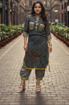 DESI SWAG - Green Printed Co-ord Pathani Set