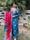 GEET - Celadon Blue Three Piece Suit Set  With Printed Dupatta
