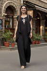 Rozana - Black long Gown With Jacket