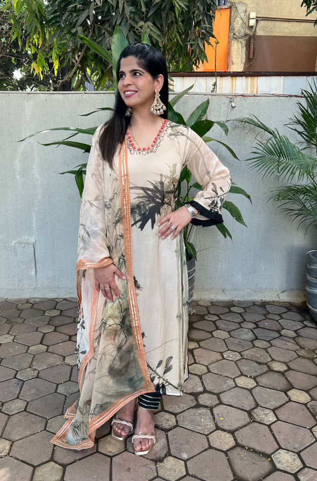 GEET -  Organza Three Piece Suit Set