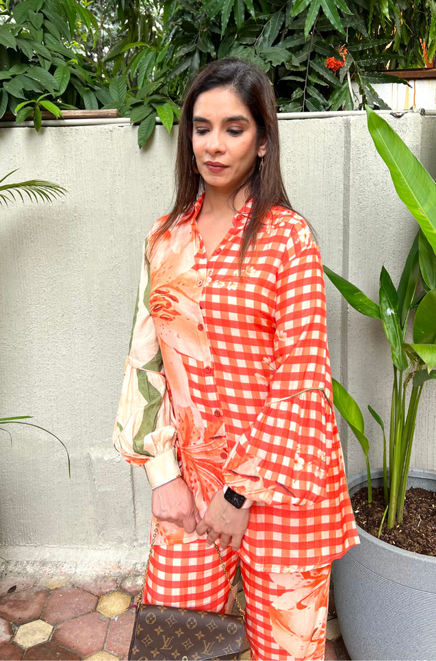 OH MY CO-ORD!!  Vivid Orange  Co-ord Set