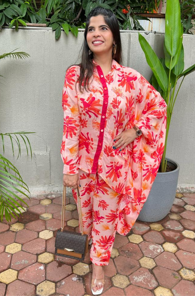 OH MY CO-ORD - Salmon Pink Co-ord Set
