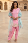 Blush Pink Farshi Salwar with Dupatta
