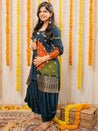 MEHER-  Navy Blue Jacket with Inner and Goro  Pant
