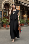 Rozana - Black long Gown With Jacket