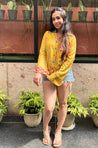Desi Shirt- Yellow Lotus Shirt