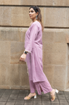 REZAAR-Lilac Three Piece Cotton Jacket Set
