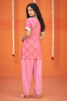 Festive Pastel Pink Farshi Salwar Set(Pre-order)