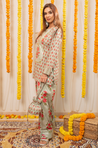 AAFREEN-  Floral  Printed Farshi Salwar set with Potli Bag