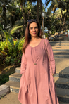 REZAAR- Dusty Pink Cowl Dress
