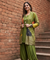 MEHER-  Olive Green Jacket with Inner and Goro  Pant