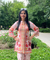 SEHAJ-Soft Pink Floral Printed Two Piece Set