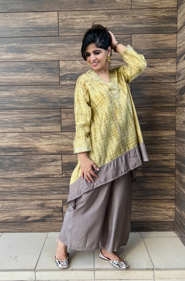 Linden Green & Grey Two Piece Set