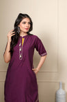 ROOH-Eminence Purple Two Piece Garara Set