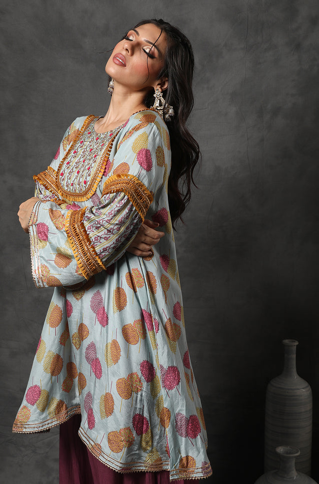 GEET-Arctic Blue Three Piece Suit Set