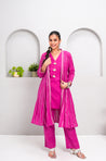 RANGAT-Pink Kurta with Pant and Jacket