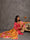 GEET- Cerise Pink Three Piece Suit Set With Printed Dupatta