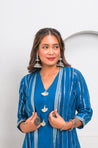 RANGAT- Cobalt Blue Kurta with Pant and Jacket