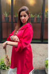 Mizaaj- Hot Pink Tunic Sharara Set