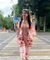 SEHAJ-Soft Pink Floral Printed Two Piece Set