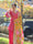 GEET- Cerise Pink Three Piece Suit Set With Printed Dupatta