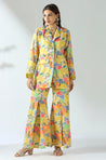 Yellow Floral Blazer Set