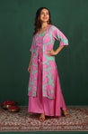 MASAKALI - Pink and Green Three Piece Set