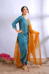 ROOH - Teal Three Piece Suit Set