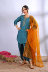 ROOH - Teal Three Piece Suit Set