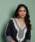 MASTANEY - Cotton Black & White Short Kurta With Pleated Pant