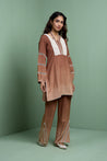 LEHER - Brown Ombre Two Piece Set