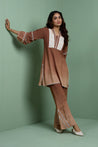 LEHER - Brown Ombre Two Piece Set