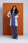 DHUNKI- Denim Look Short Kurta Embroidered Two Piece Set