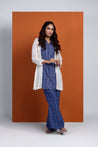DHUNKI- Denim Look Short Kurta Embroidered Two Piece Set