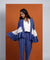 DHUNKI - Denim Look Ruffle Jacket With Inner And Pants