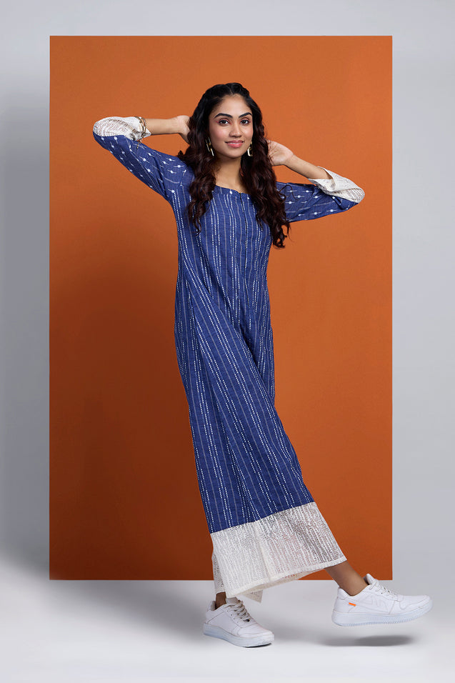 DHUNKI - Denim Look Casual  Jumpsuit