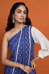 DHUNKI - Denim Look  One Shoulder Two Piece Set