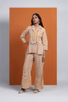 HOOR - Indo Beige Boho Blazer Set