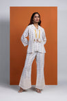 HOOR -Indo off-white Boho Blazer Set